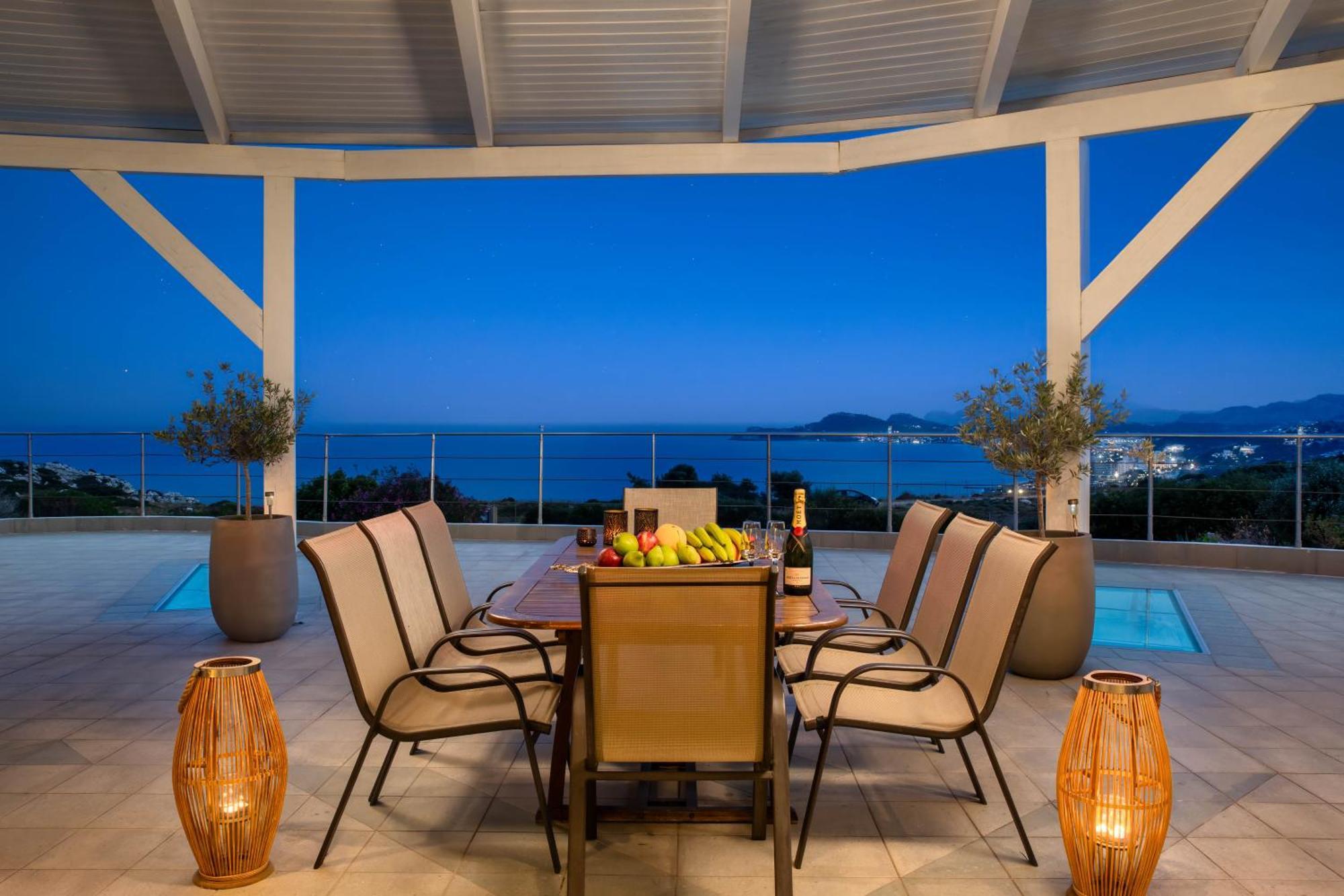 Villa Zafira - Seaview Manor With Heated Pool Kallithéa Екстериор снимка